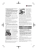 Preview for 179 page of Würth 5707 011 X Original Operating Instructions