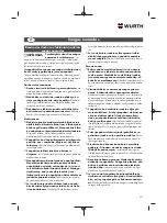 Preview for 223 page of Würth 5707 011 X Original Operating Instructions