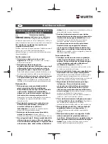 Preview for 233 page of Würth 5707 011 X Original Operating Instructions