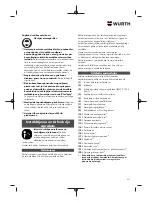 Preview for 237 page of Würth 5707 011 X Original Operating Instructions