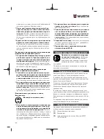 Preview for 248 page of Würth 5707 011 X Original Operating Instructions