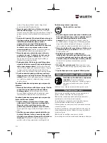 Preview for 258 page of Würth 5707 011 X Original Operating Instructions