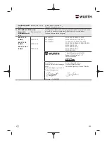 Preview for 277 page of Würth 5707 011 X Original Operating Instructions