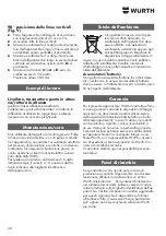 Preview for 20 page of Würth 5709 300 111 Translation Of The Original Operating Instructions