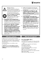 Preview for 22 page of Würth 5709 300 111 Translation Of The Original Operating Instructions