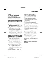 Preview for 78 page of Würth BMH 40-BL Translation Of The Original Operating Instructions