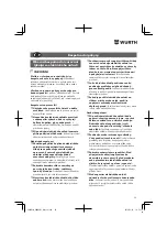 Preview for 88 page of Würth BMH 40-BL Translation Of The Original Operating Instructions