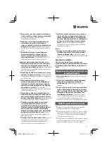 Preview for 89 page of Würth BMH 40-BL Translation Of The Original Operating Instructions