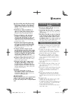 Preview for 105 page of Würth BMH 40-BL Translation Of The Original Operating Instructions