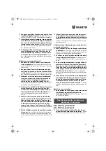 Preview for 21 page of Würth BS 14-A Compact Translation Of The Original Operating Instructions