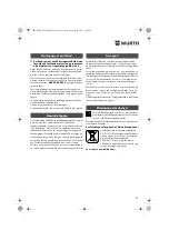 Preview for 25 page of Würth BS 14-A Compact Translation Of The Original Operating Instructions