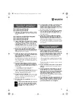 Preview for 28 page of Würth BS 14-A Compact Translation Of The Original Operating Instructions