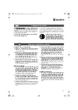 Preview for 38 page of Würth BS 14-A Compact Translation Of The Original Operating Instructions