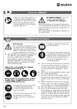 Preview for 54 page of Würth DIGA CS-2 POWER Operating Instructions Manual