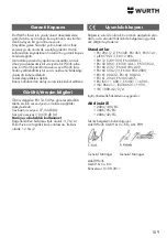 Preview for 109 page of Würth DIGA CS-2 POWER Operating Instructions Manual