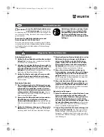 Preview for 4 page of Würth EMS 18-A EC SL Translation Of The Original Operating Instructions