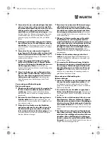 Preview for 5 page of Würth EMS 18-A EC SL Translation Of The Original Operating Instructions