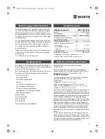 Preview for 7 page of Würth EMS 18-A EC SL Translation Of The Original Operating Instructions