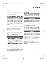 Preview for 11 page of Würth EMS 18-A EC SL Translation Of The Original Operating Instructions