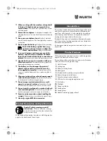 Preview for 15 page of Würth EMS 18-A EC SL Translation Of The Original Operating Instructions