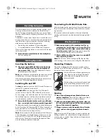 Preview for 18 page of Würth EMS 18-A EC SL Translation Of The Original Operating Instructions