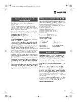 Preview for 25 page of Würth EMS 18-A EC SL Translation Of The Original Operating Instructions