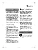 Preview for 41 page of Würth EMS 18-A EC SL Translation Of The Original Operating Instructions