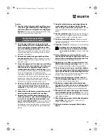 Preview for 58 page of Würth EMS 18-A EC SL Translation Of The Original Operating Instructions