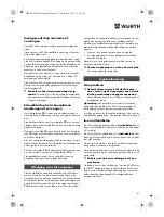 Preview for 61 page of Würth EMS 18-A EC SL Translation Of The Original Operating Instructions