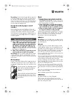 Preview for 62 page of Würth EMS 18-A EC SL Translation Of The Original Operating Instructions