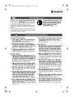 Preview for 72 page of Würth EMS 18-A EC SL Translation Of The Original Operating Instructions