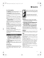 Preview for 91 page of Würth EMS 18-A EC SL Translation Of The Original Operating Instructions