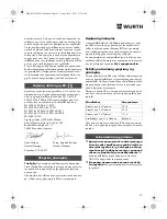 Preview for 97 page of Würth EMS 18-A EC SL Translation Of The Original Operating Instructions