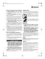 Preview for 99 page of Würth EMS 18-A EC SL Translation Of The Original Operating Instructions