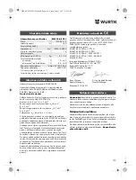 Preview for 130 page of Würth EMS 18-A EC SL Translation Of The Original Operating Instructions