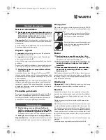 Preview for 132 page of Würth EMS 18-A EC SL Translation Of The Original Operating Instructions