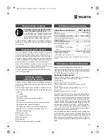 Preview for 137 page of Würth EMS 18-A EC SL Translation Of The Original Operating Instructions