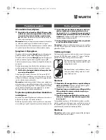 Preview for 179 page of Würth EMS 18-A EC SL Translation Of The Original Operating Instructions