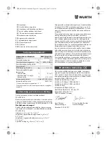 Preview for 185 page of Würth EMS 18-A EC SL Translation Of The Original Operating Instructions