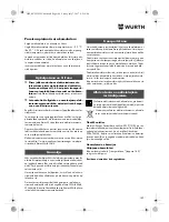 Preview for 189 page of Würth EMS 18-A EC SL Translation Of The Original Operating Instructions