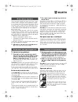 Preview for 196 page of Würth EMS 18-A EC SL Translation Of The Original Operating Instructions