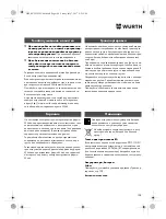 Preview for 198 page of Würth EMS 18-A EC SL Translation Of The Original Operating Instructions