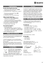 Preview for 83 page of Würth FKWS 9-125 Translation Of The Original Operating Instructions