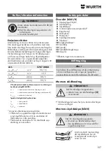 Preview for 107 page of Würth FKWS 9-125 Translation Of The Original Operating Instructions