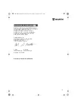 Preview for 32 page of Würth FP 12-A Translation Of The Original Operating Instructions