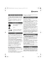 Preview for 38 page of Würth FP 12-A Translation Of The Original Operating Instructions