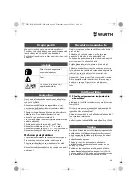 Preview for 68 page of Würth FP 12-A Translation Of The Original Operating Instructions