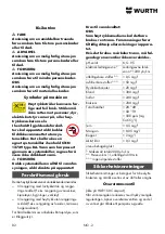 Preview for 82 page of Würth HDR 160 Compact Translation Of The Original Operating Instructions