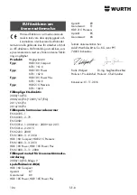 Preview for 106 page of Würth HDR 160 Compact Translation Of The Original Operating Instructions