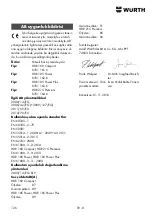 Preview for 126 page of Würth HDR 160 Compact Translation Of The Original Operating Instructions